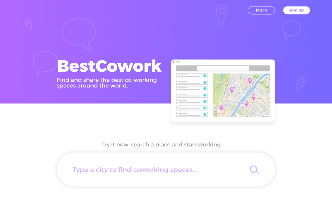 Développement de l'application web BestCowork
